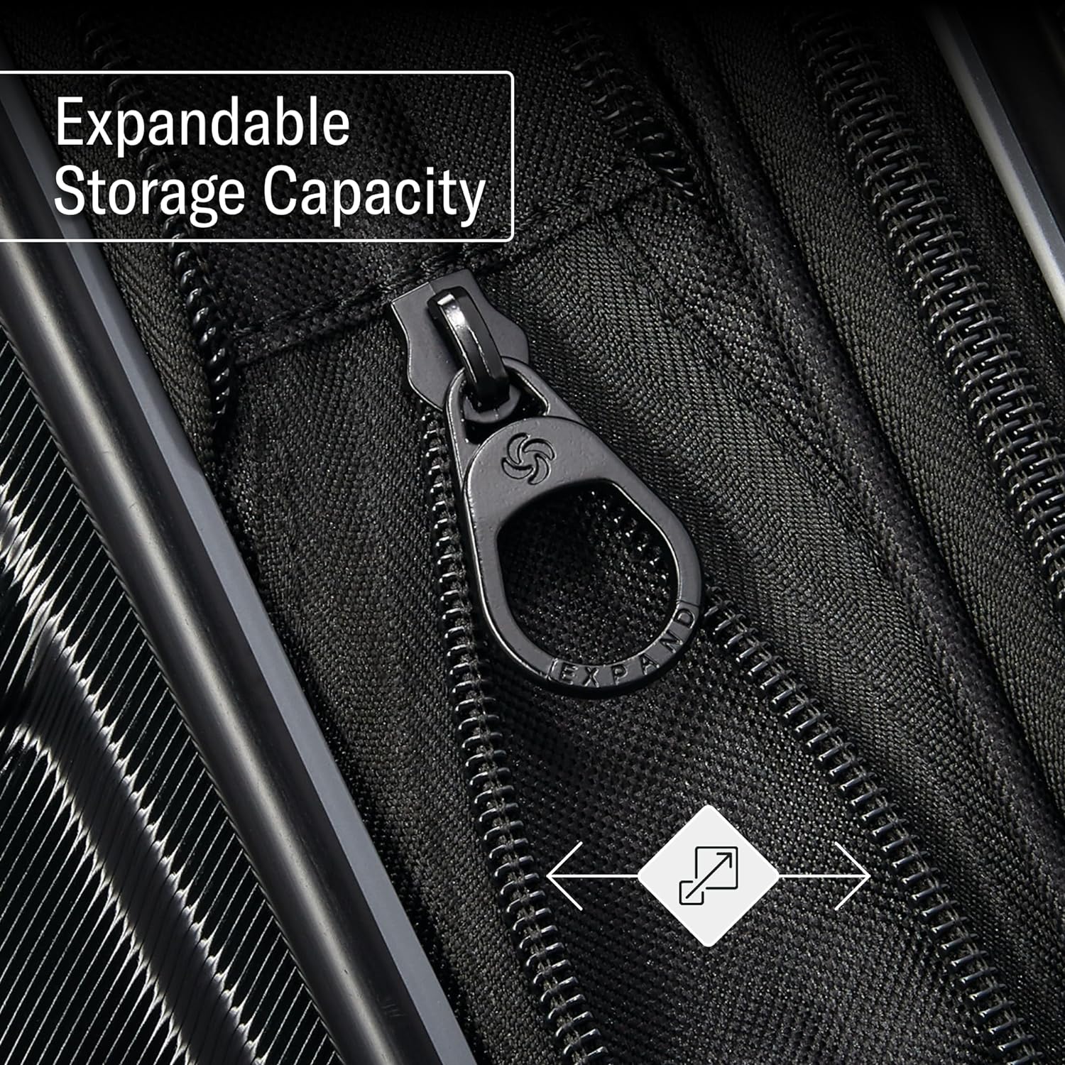 Samsonite Omni 2 Hardside 3 Piece Set - Includes Global Carry-On, Medium, & Large Checked Suitcases - 360° Dual Spinner Wheels - Integrated TSA Lock & Expansion - Amazon Exclusive - Artic Silver