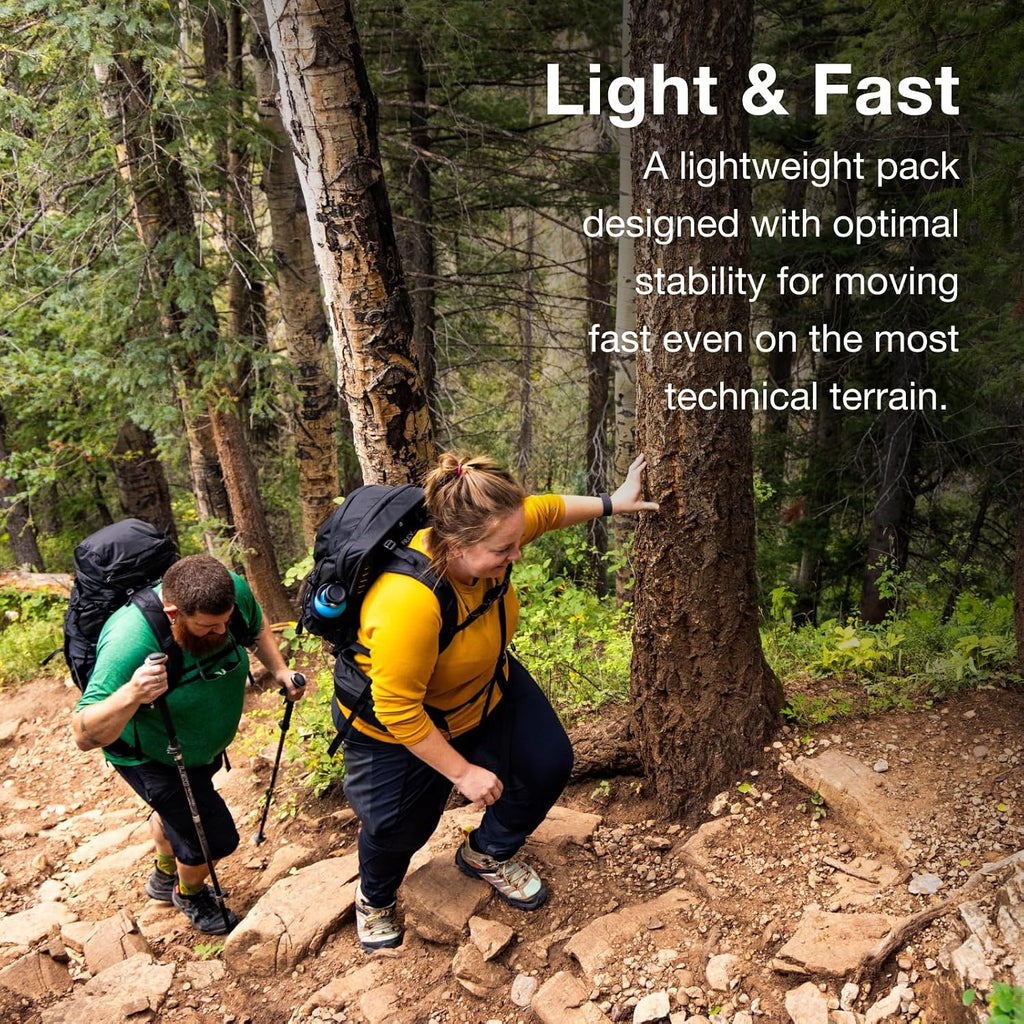 Osprey Tempest 33L Women's Lightweight Hiking Backpack - Daypack for Travel & Camping, Black/Coal Grey,Extended Fit
