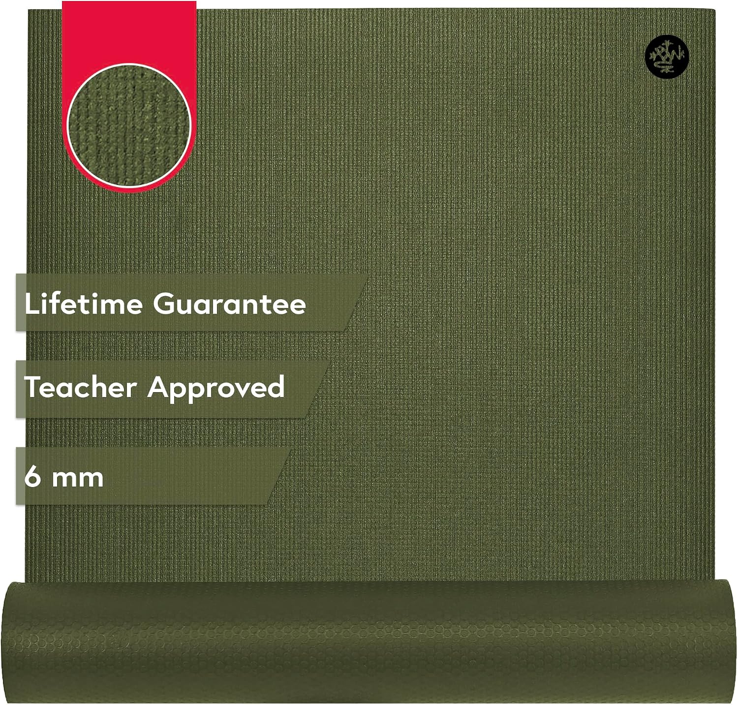 Manduka PRO Yoga Mat - 6mm | Lifetime Durability | Hygienic Construction | Premium Studio Quality | Teacher Approved