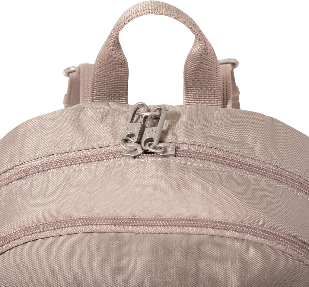 Securtex Anti-Theft Getaway Backpack - 9.4'x13'x5' Travel Safe Bag w/Locking Zippers, Slash-Resistant, RFID