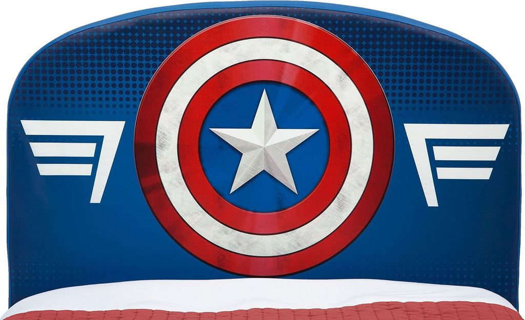 Delta Children Upholstered Twin Bed, Marvel Avengers