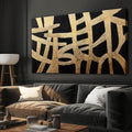 Abstract Wall Art Paintings Wall Decor Large Canvas Wall Art Decor Black And Gold Lines Texture Wall Art Decor Artwork Modern Minimalist Wall Art For Living Room Bedroom Office Wall Decor 29'X58'