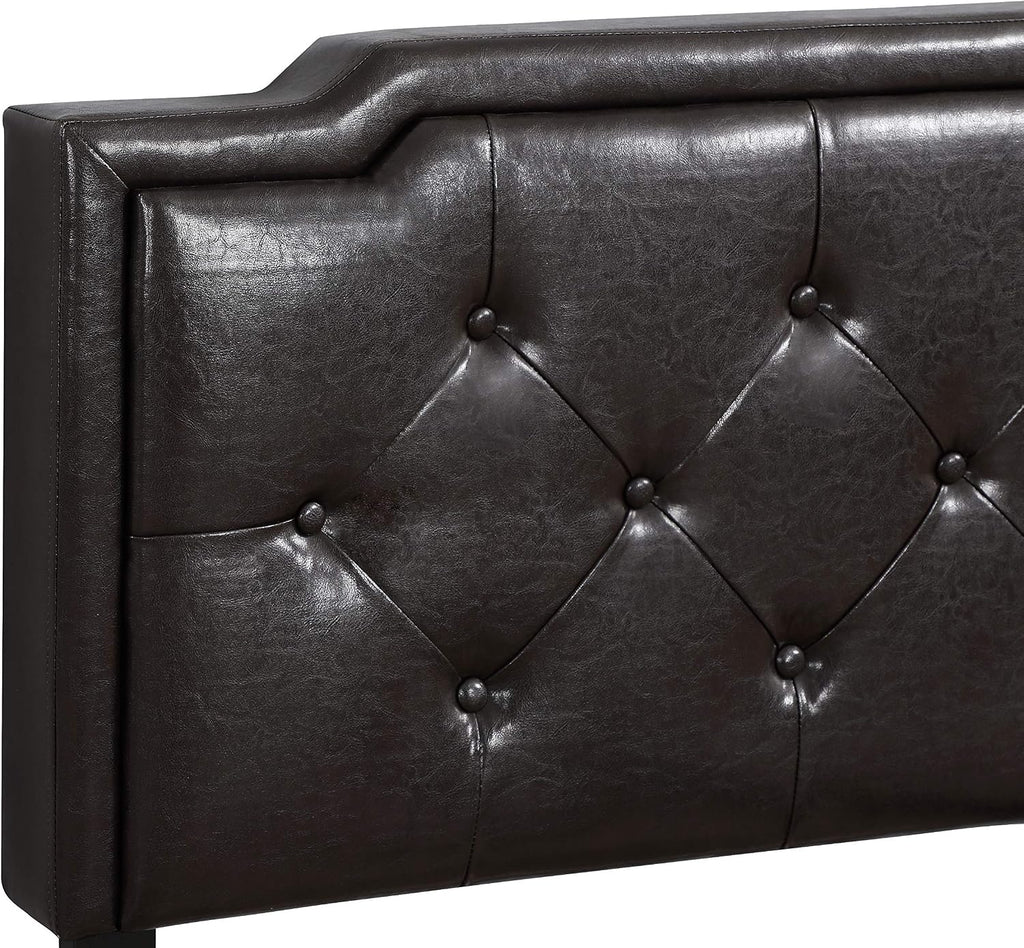Glory Furniture Deb Upholstered Bed, Twin, Cappuccino