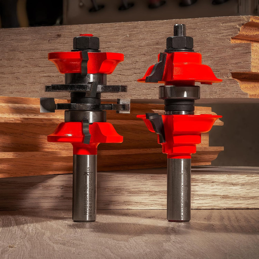 Freud 99-268: 1-7/8' (dia.) Entry & Interior Door Router Bit System with 1/2' shank, ogee profile