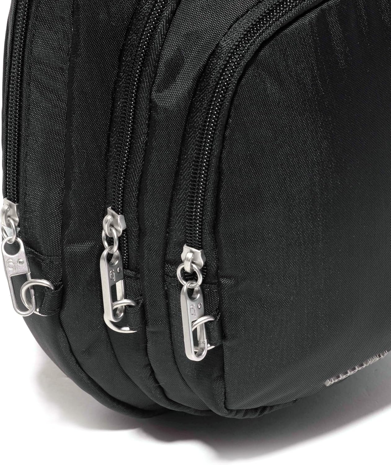 Baggallini Securtex® Anti-Theft Multi Zip Sling - Lightweight 8.6'x15.2' Travel Bag with Locking Zippers & RFID Protection