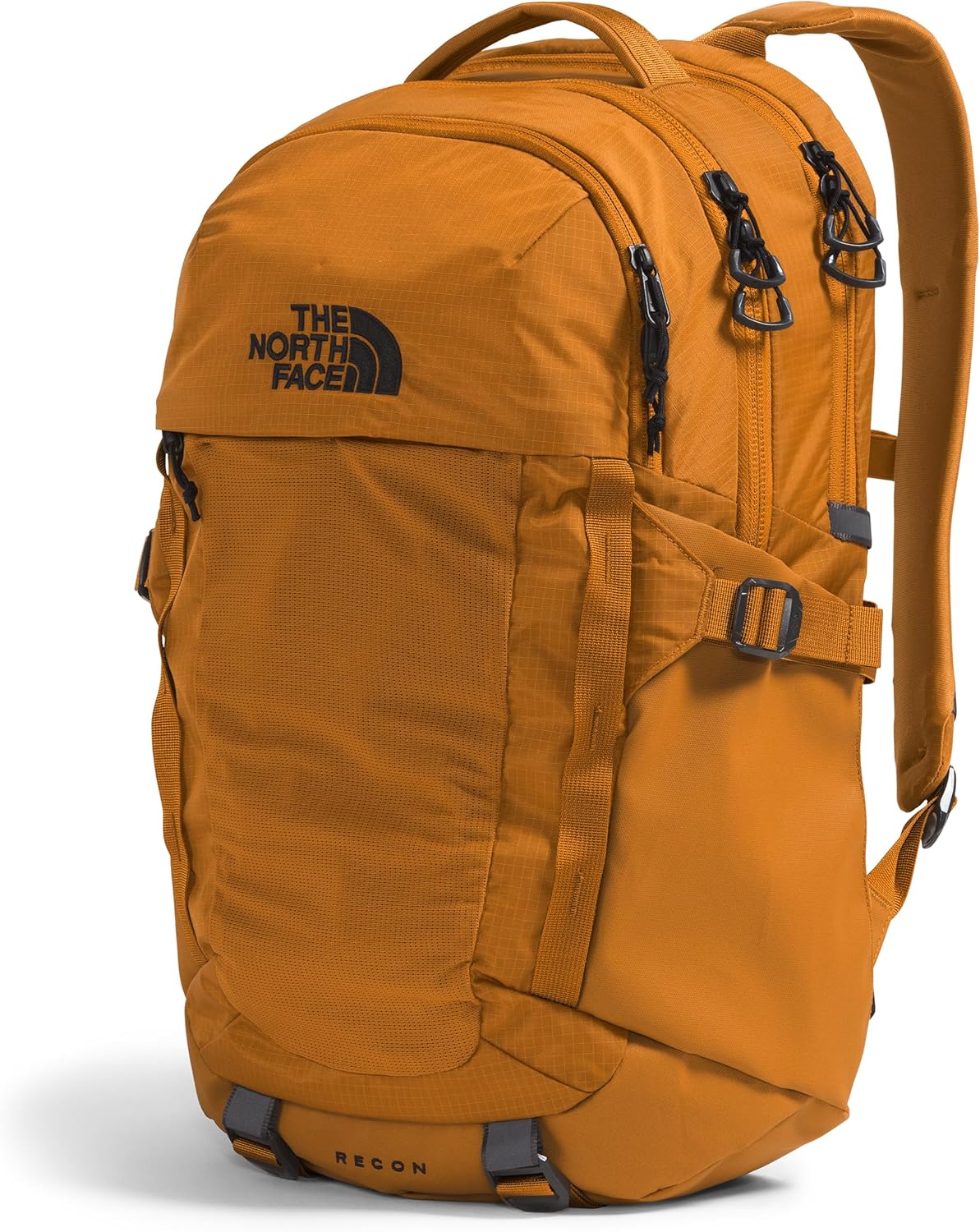 The North Face Recon Everyday Laptop Backpack - Daypack, Water Repellent, Laptop Sleeve, 2 Water Bottle Pockets, Timber Tan, One Size