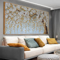 Large Wall Art For Living Room Prints Home Decor Modern Canvas Art Wall Decor 29 X 58 Inches Elegant Flower White Wall Art Picture For Bedroom Office Artwork With Framed