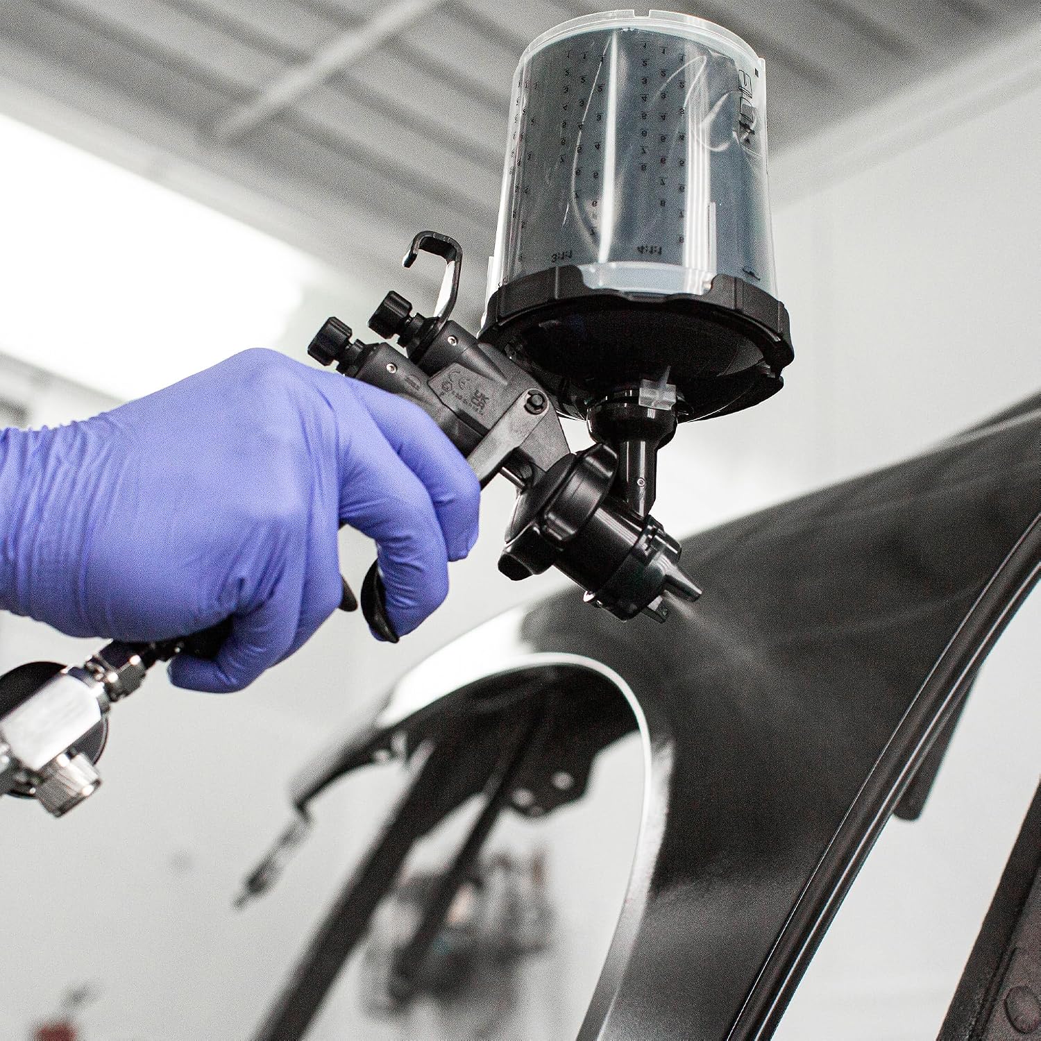 3M Performance Fine Finish Spray Gun System 26978, Includes PPS 2.0 Cup System, 15 Replaceable Gravity Fine Finish HVLP Atomizing Heads, Air Control Valve