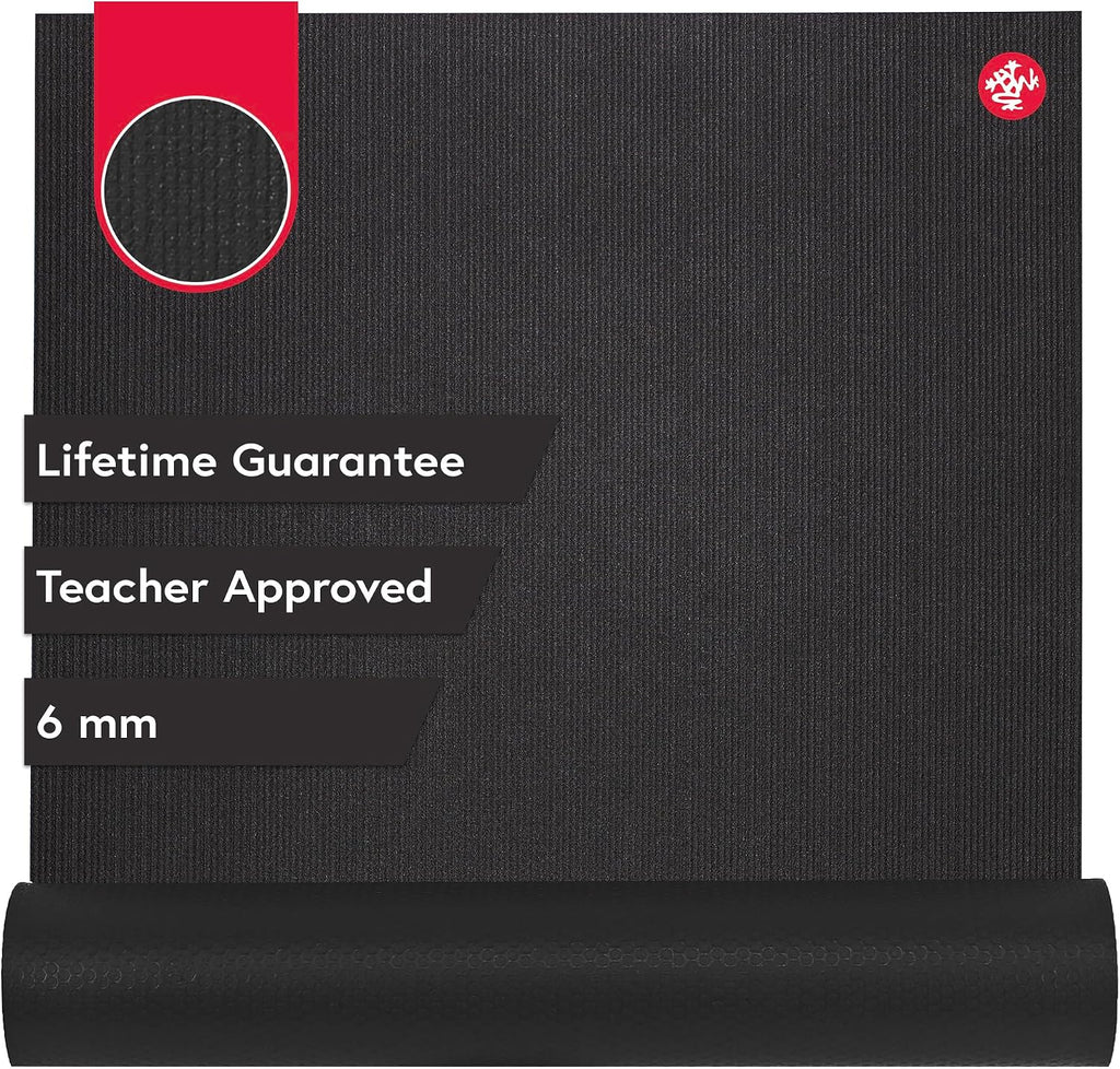 Manduka PRO Yoga Mat - 6mm | Lifetime Durability | Hygienic Construction | Premium Studio Quality | Teacher Approved
