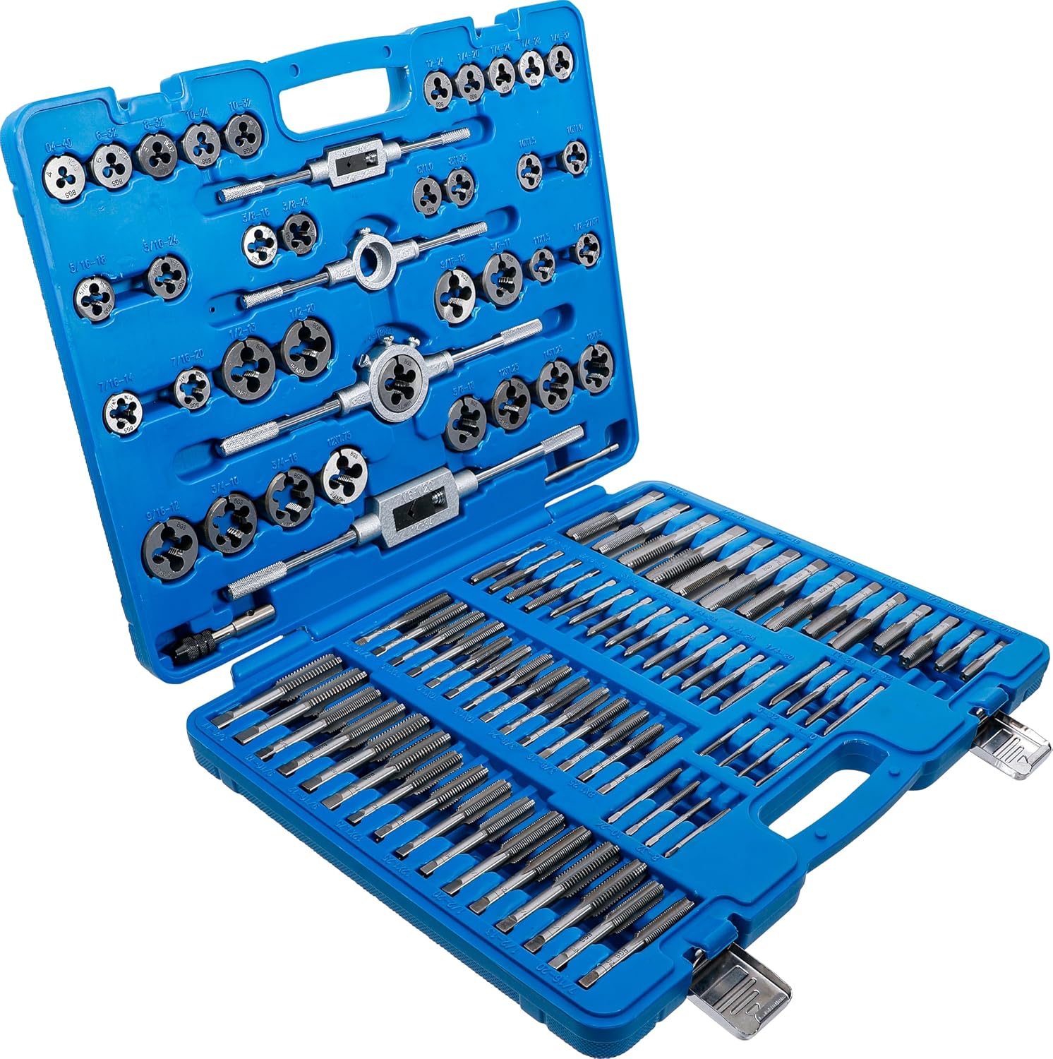 BGS 900 Inch/Metric Tap/Die Set, Silver/Blue