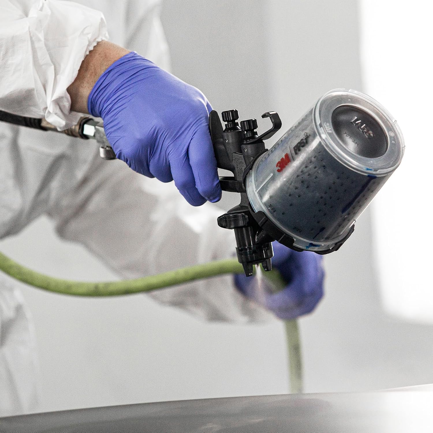 3M Performance Fine Finish Spray Gun System 26978, Includes PPS 2.0 Cup System, 15 Replaceable Gravity Fine Finish HVLP Atomizing Heads, Air Control Valve
