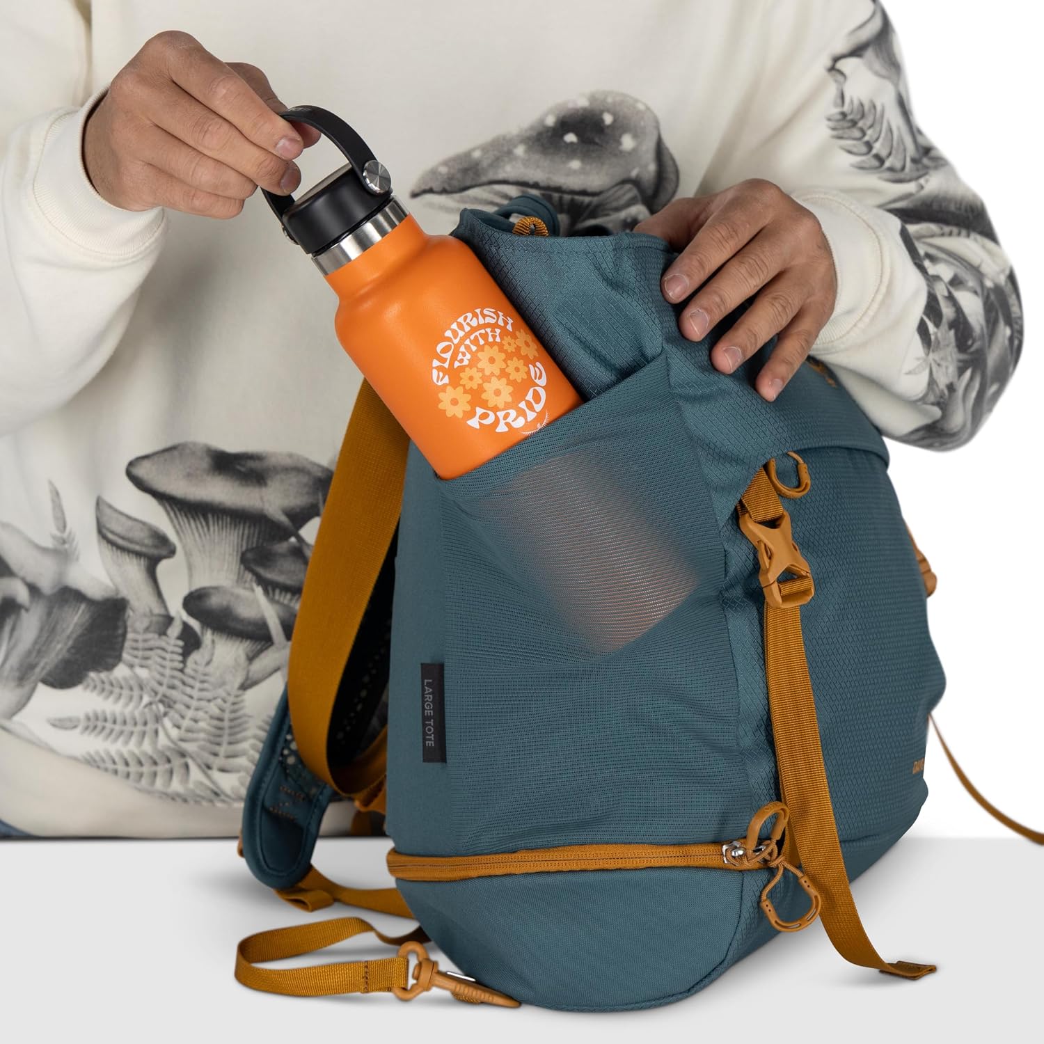 Osprey Daylite Large Tote Weekend Pack - Shoulder or Backpack Carry with Laptop Sleeve & Shoe Compartment, Torrent Blue