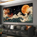 Large Wall Art For Living Room Boho Abstract Modern Wall Artwork Prints Colorful Canvas Art Wall Decor Painting Pictures Abstract Black Wall Decor For Home Bedroom Office Ready To Hang 35' × 70'