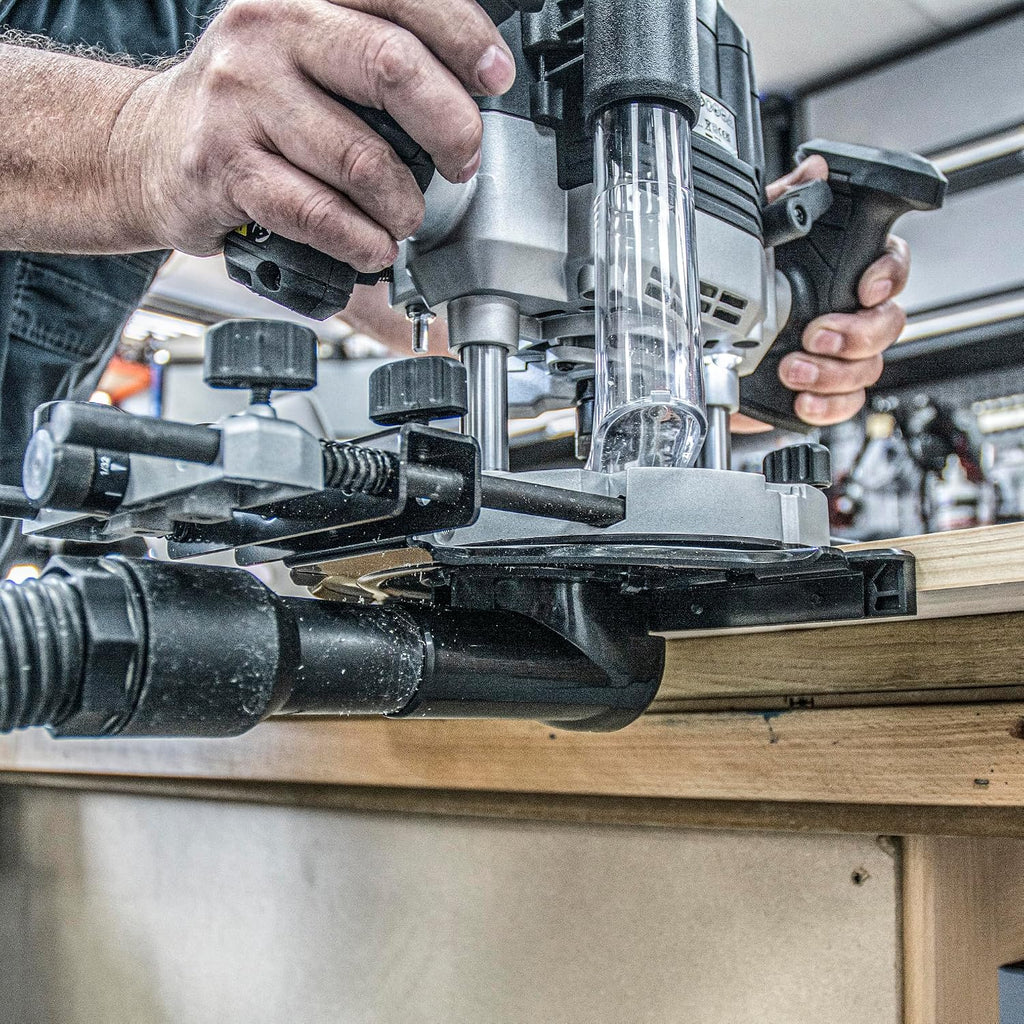 Trend T8 Dual-Mode 3-1/4 HP Plunge Router with 1/2 Inch Collet, Variable Speed, Router Table Compatible with Precision Centering System, Includes 1/2 Inch Straight Bit, U*T8EK/A