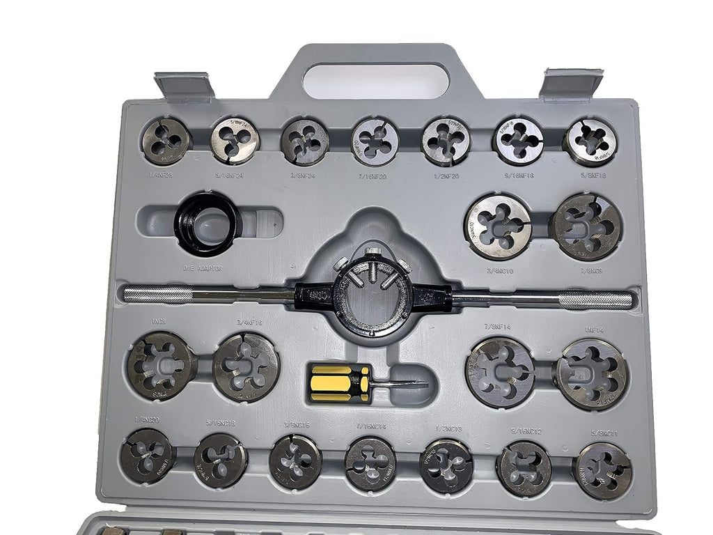 HHIP 1011-0001 45 Piece Tap & Die Set, 1/4-1 Inch - Tungsten