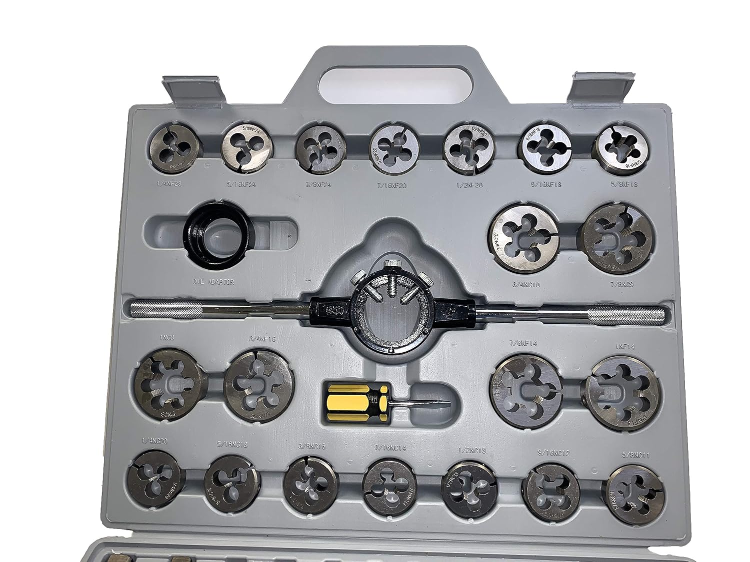 HHIP 1011-0001 45 Piece Tap & Die Set, 1/4-1 Inch - Tungsten