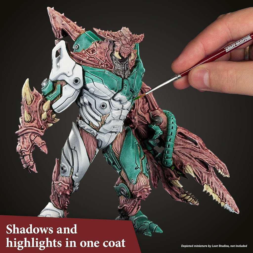 The Army Painter, Speedpaint Wargamers Mega Paint Set 2.0, 60 x 18ml Speedpaints, incl. 4 metallics, 1 Medium & 1 Free Brush for miniature and model painting