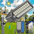 10000W Solar Street Light - 600000 Lumens, Dusk-to-Dawn, Waterproof, Ideal for Commercial & Outdoor Parking Lots - Energy-Efficient Solar-Powered, 3-Year Warranty